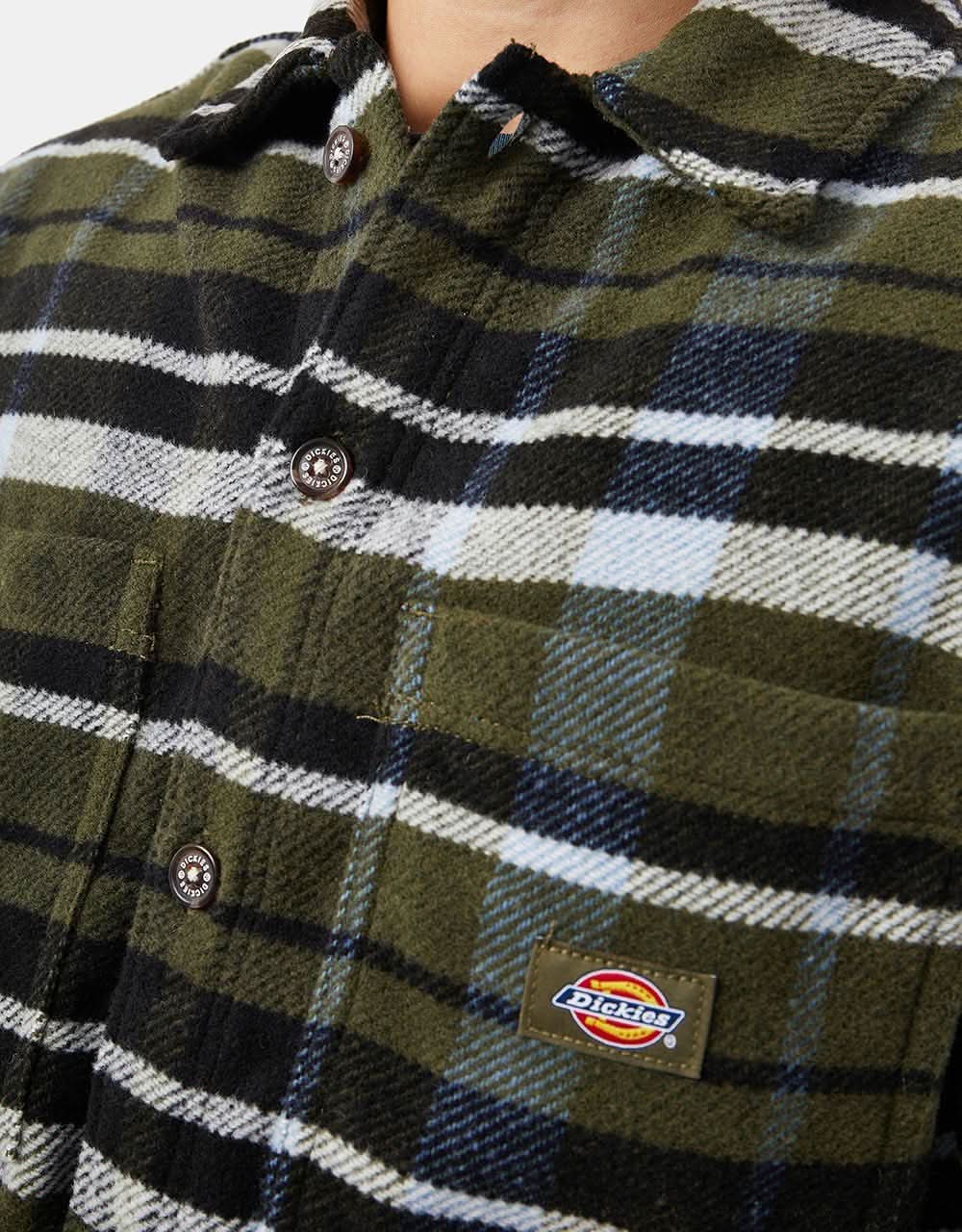 Dickies Coaling Flannel Shirt - Military Green