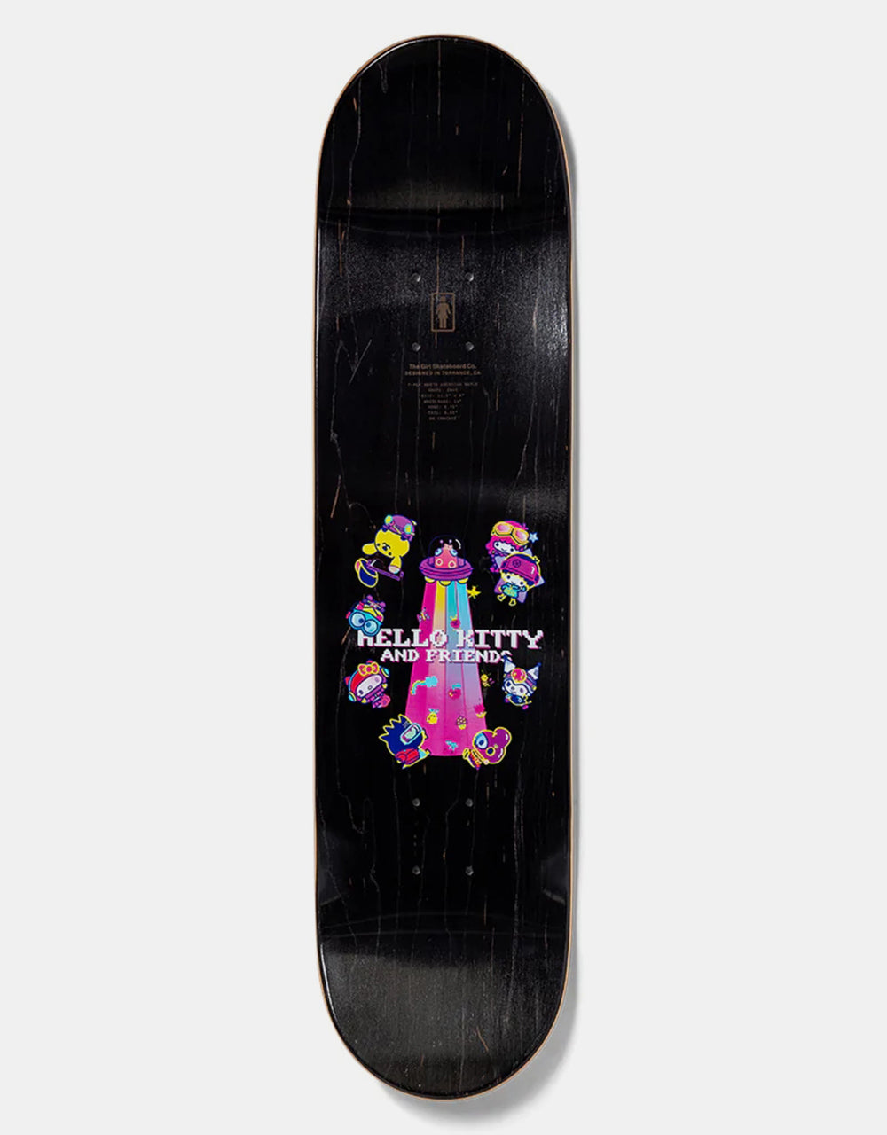 Girl x Sanrio Carroll Kawaii Arcade Skateboard Deck - 8"