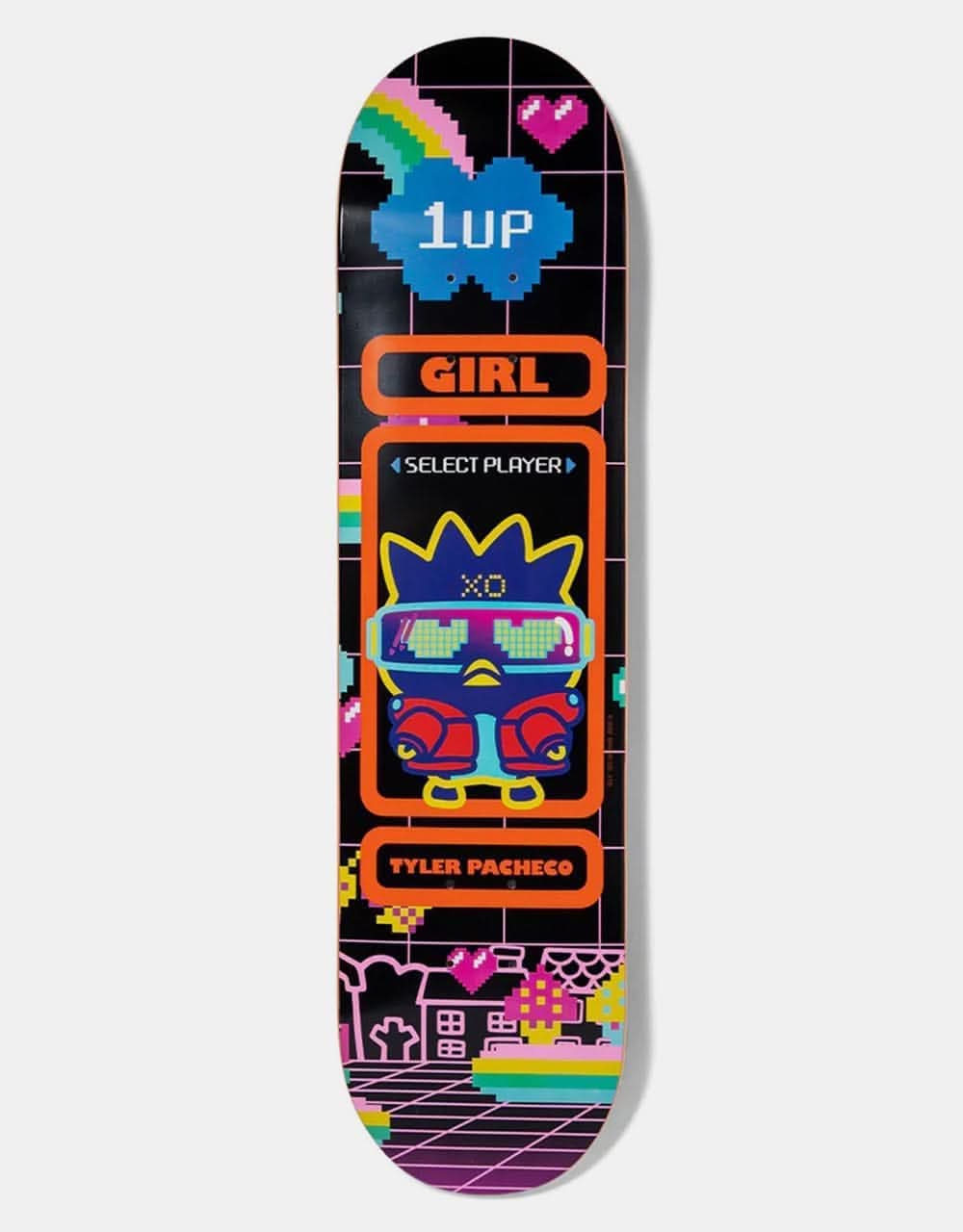 Girl x Sanrio Pacheco Kawaii Arcade Skateboard Deck 8.375"
