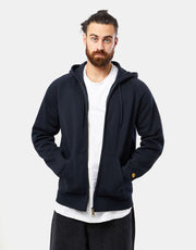 Carhartt WIP Hooded Chase Jacket - Dark Navy/Gold