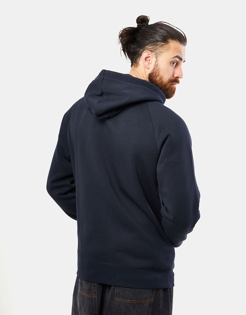 Carhartt WIP Hooded Chase Jacket - Dark Navy/Gold