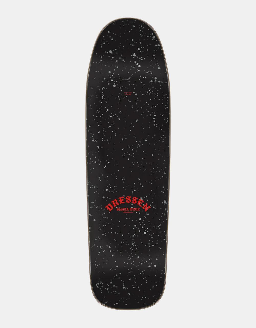 Santa Cruz Dressen Rose Cross Shaped Skateboard Deck - 9.31"