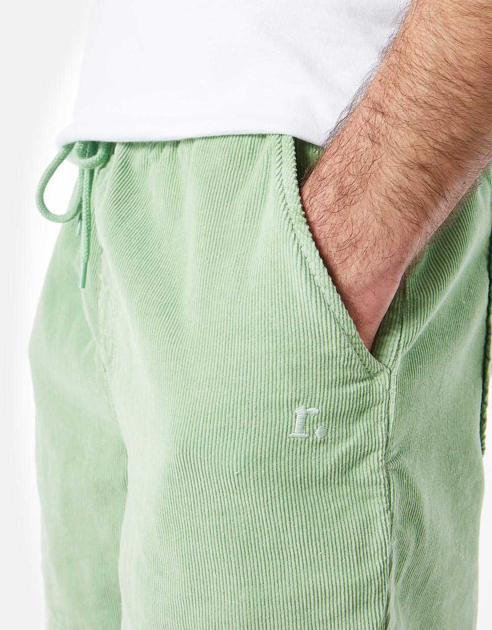 Route One Cord Pool Shorts - Vintage Sage