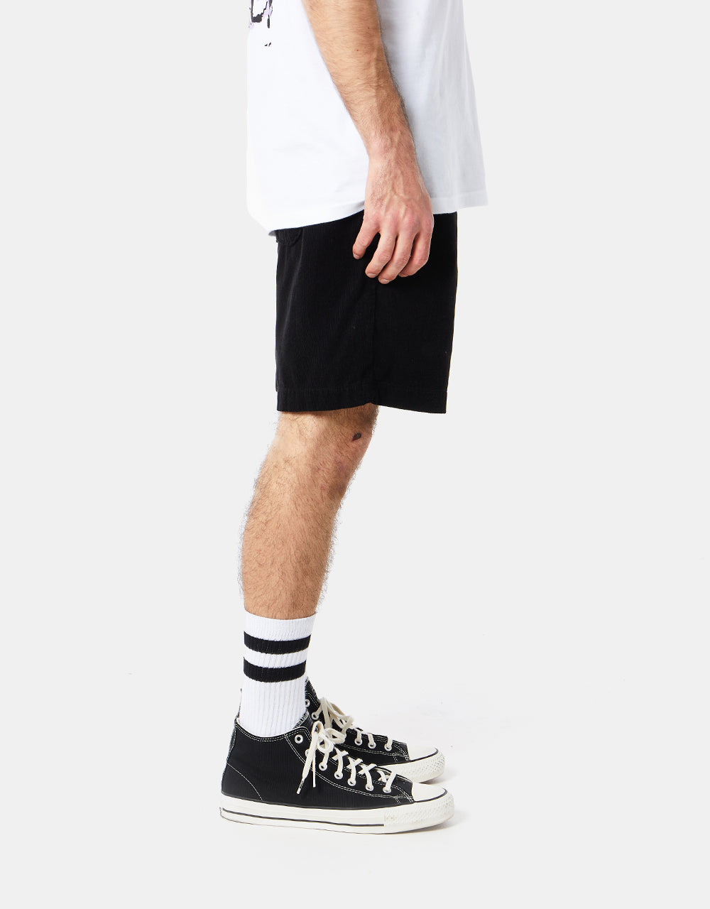 Route One Cord Pool Shorts - Black