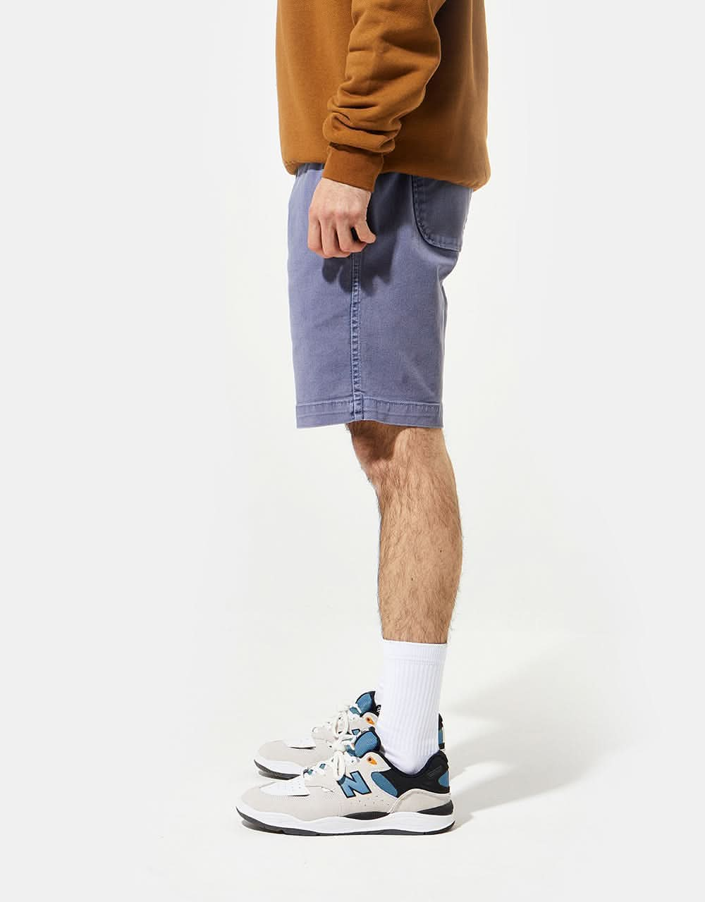 Route One Strike Wash Pool Shorts - Vintage Indigo