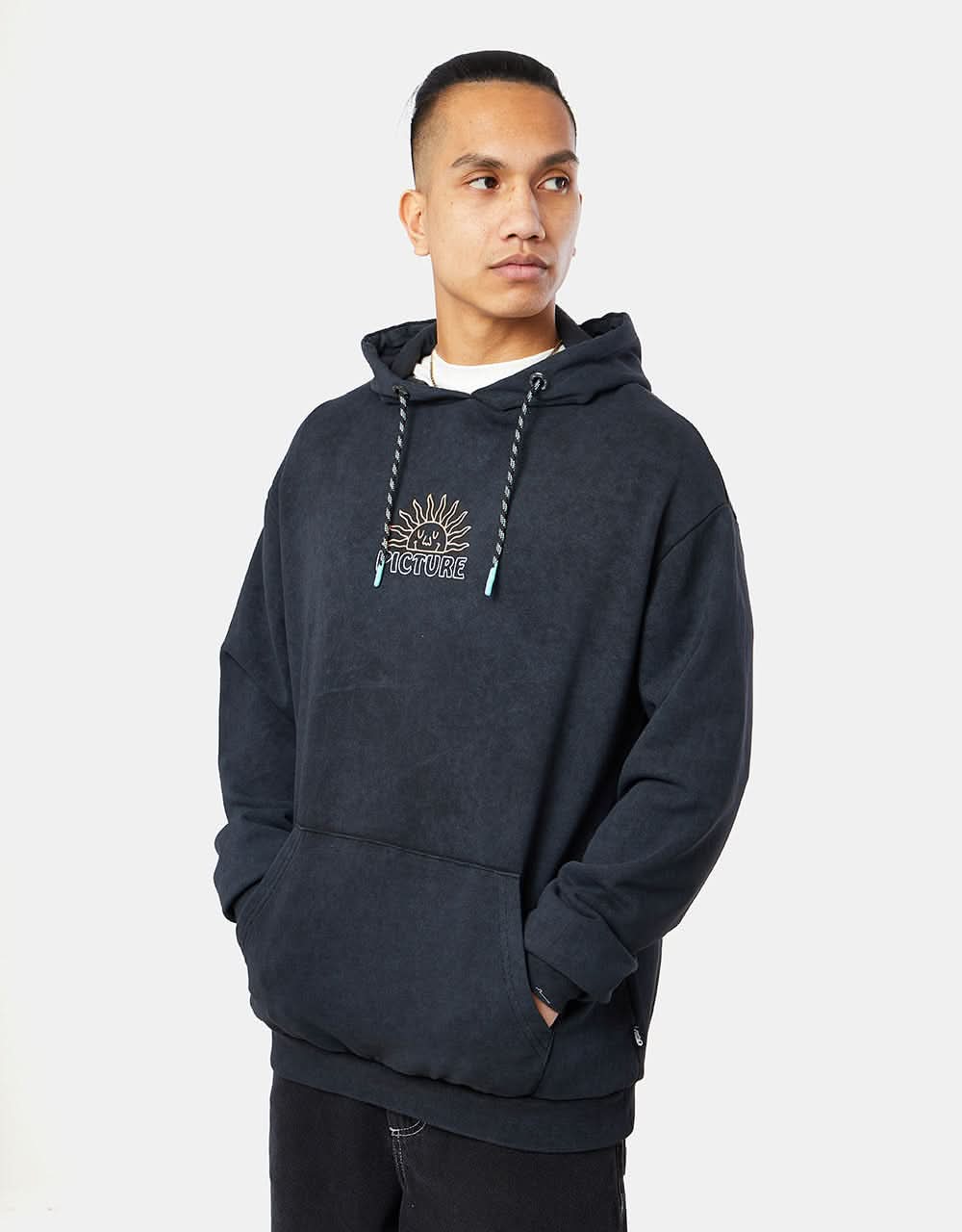 Picture Boroloola Organic Pullover Hoodie - Black Washed