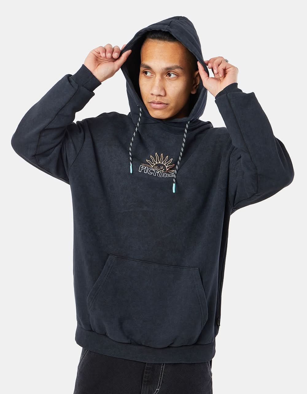 Picture Boroloola Organic Pullover Hoodie - Black Washed
