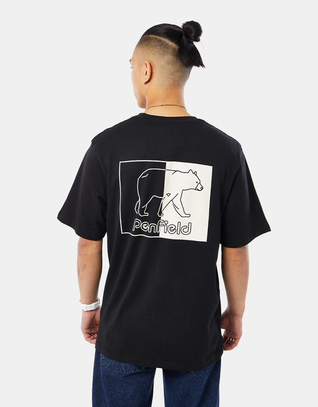 Penfield Inverted Bear T-Shirt - Black