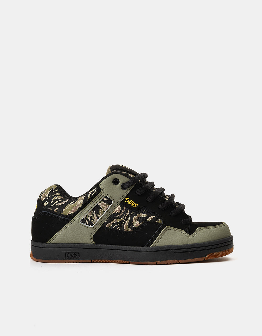 DVS Enduro 125 Skate Shoes - Black/Jungle Camo Nubuck