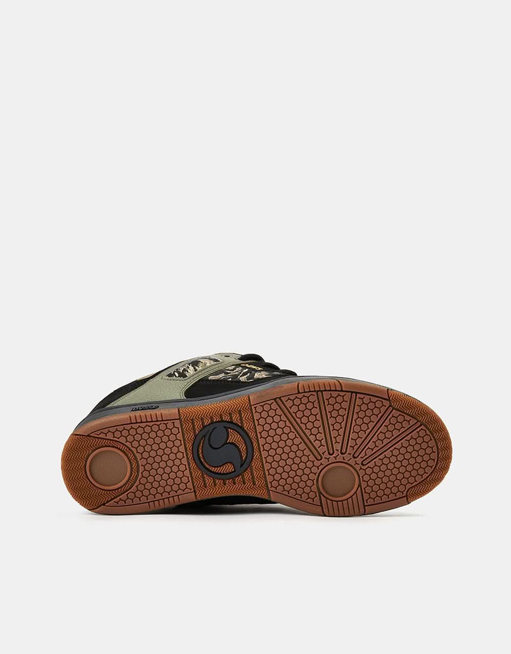DVS Enduro 125 Skate Shoes - Black/Jungle Camo Nubuck
