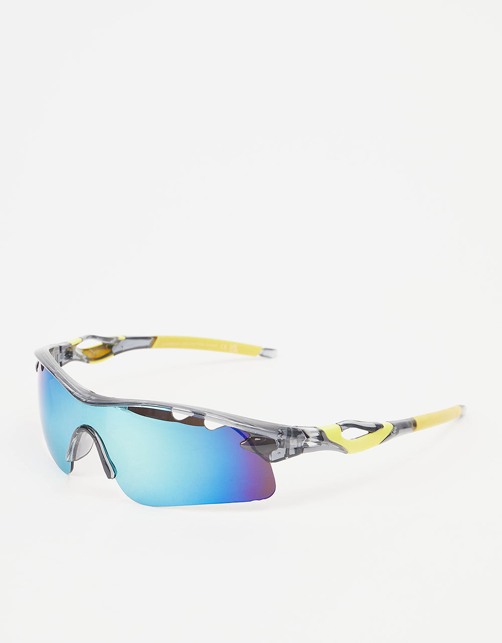 Route One Kenny Sunglasses - Yellow/Blue Mirror