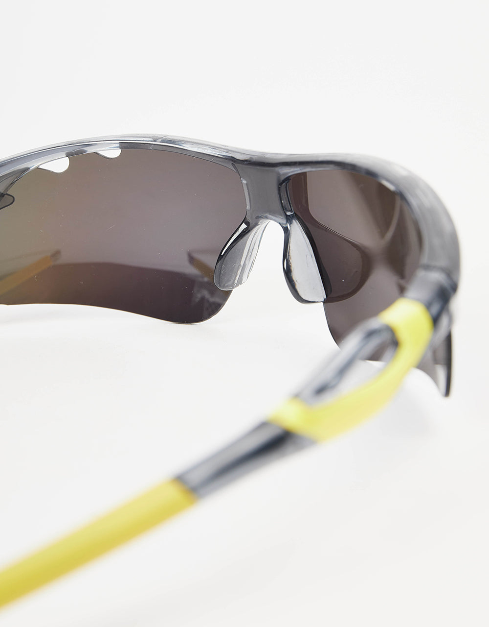 Route One Kenny Sunglasses - Yellow/Blue Mirror