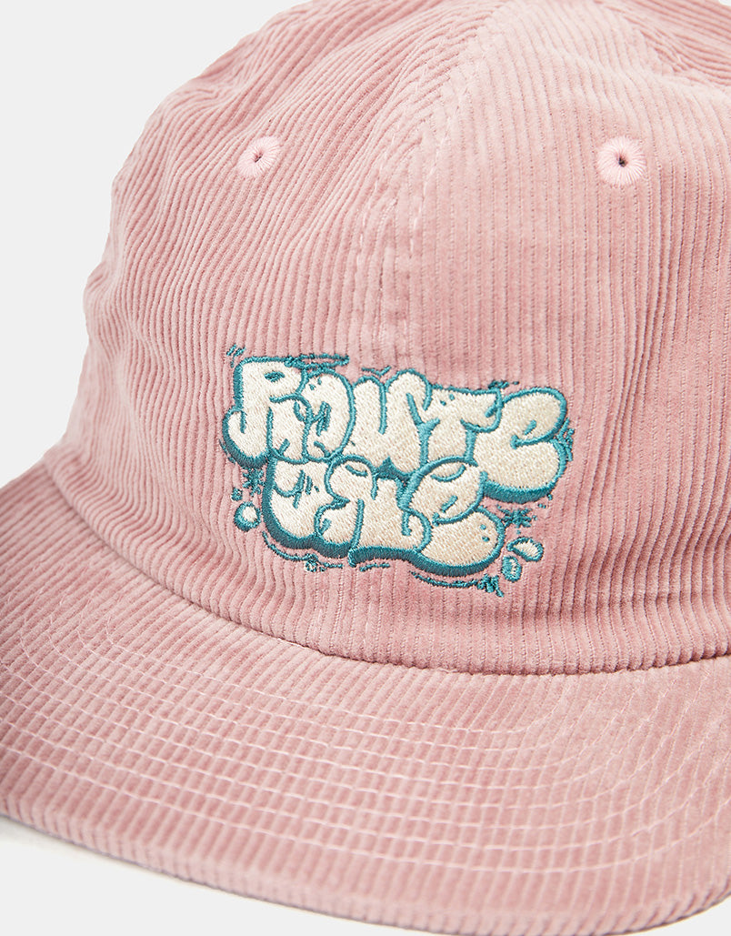 Route One Tag 2.0 Cord 6 Panel Cap - Dusty Pink