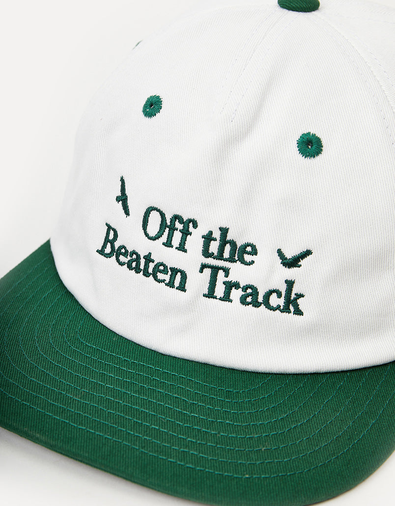Route One Off The Beaten Track Unstructured Strapback Cap - Natural/Forest