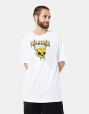 Thrasher Barbarian  T-Shirt - White
