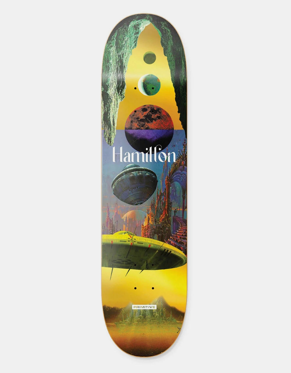 Primitive Hamilton New Worlds Skateboard Deck - 8.125"