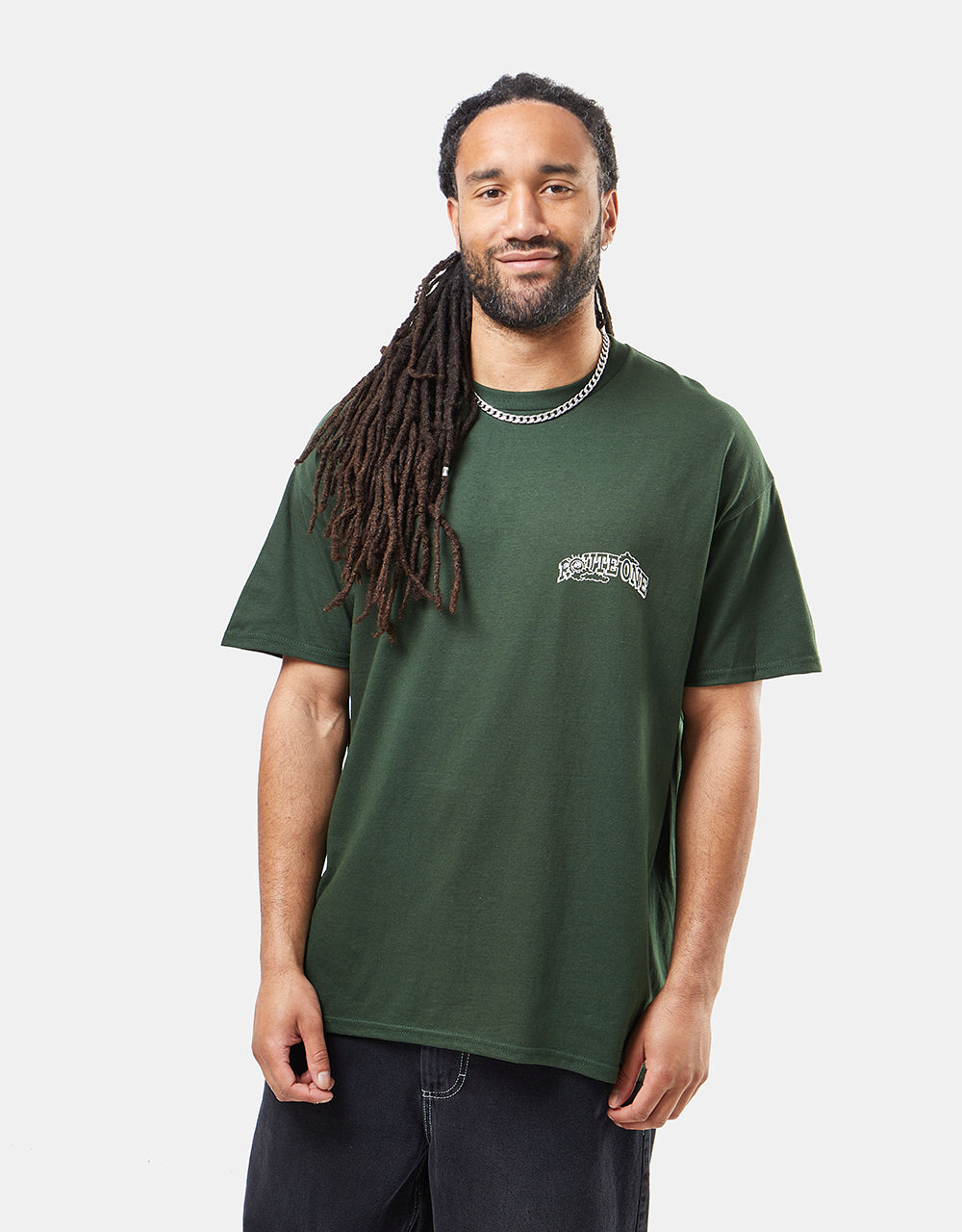 Route One Construction T-Shirt - Forest Green
