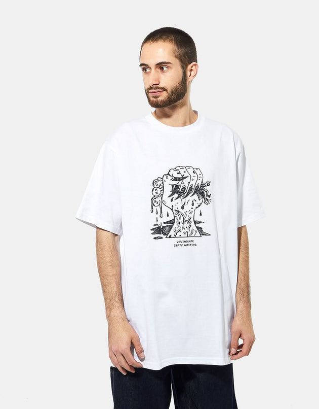 Lovenskate Staff Meeting T-Shirt - White