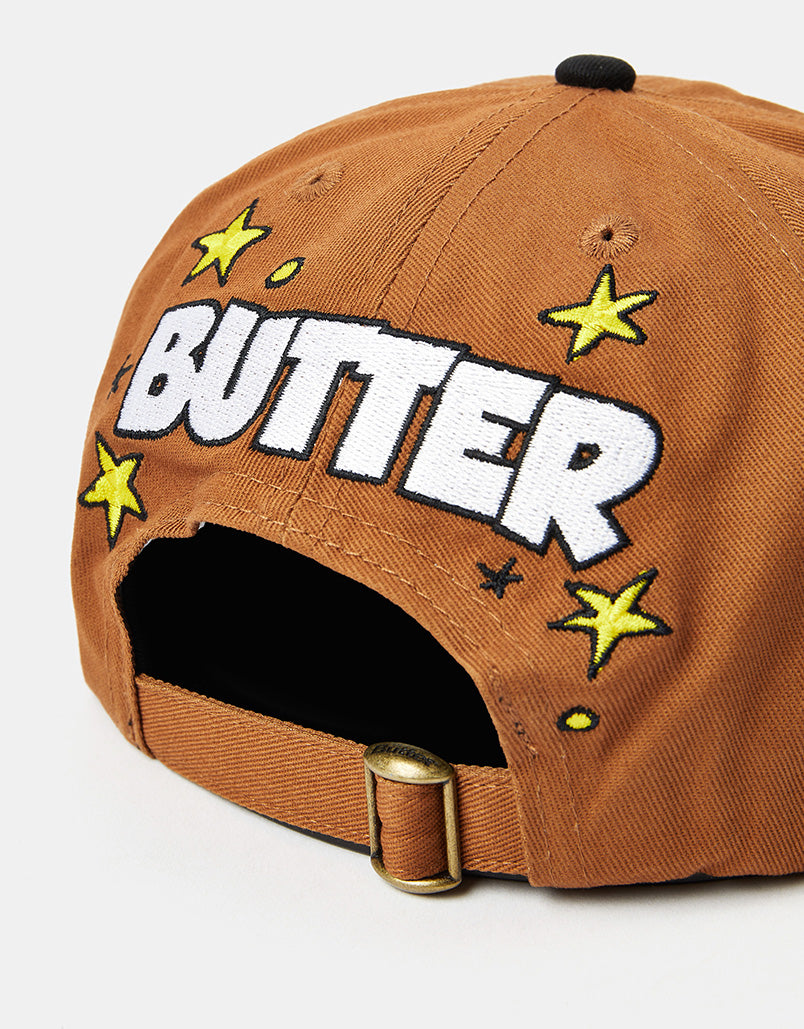 Butter Goods x The Smurfs Band 6 Panel Cap - Brown/Black
