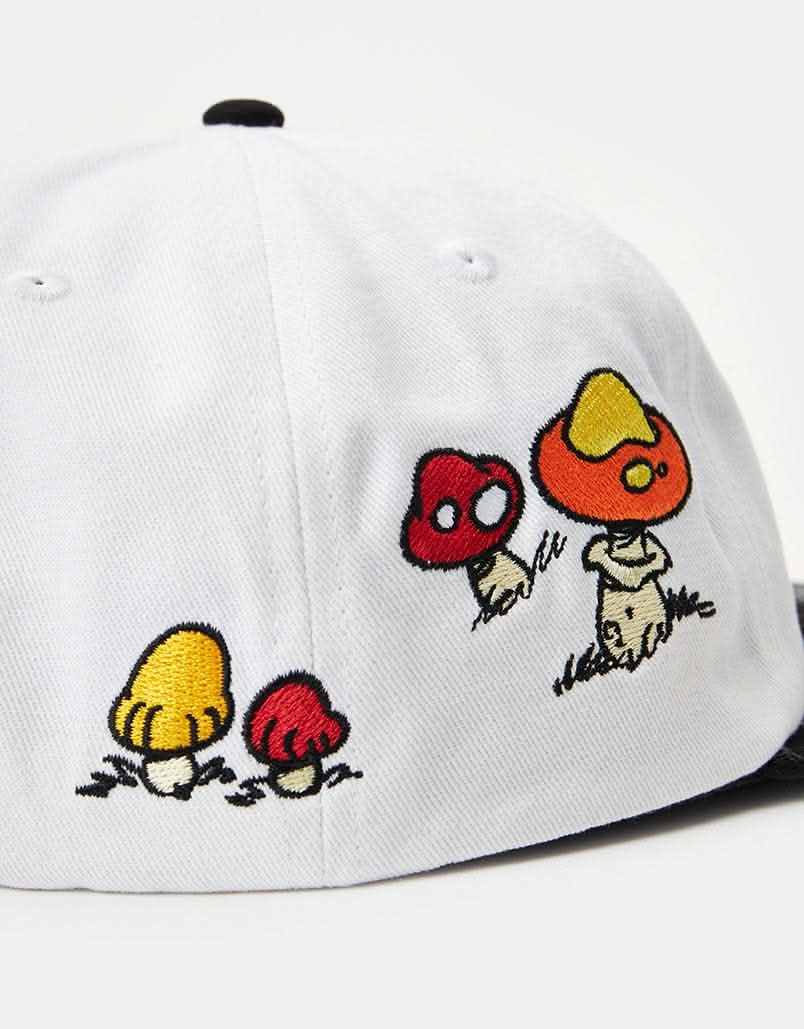 Butter Goods x The Smurfs Mushroom 6 Panel Cap - White/Black