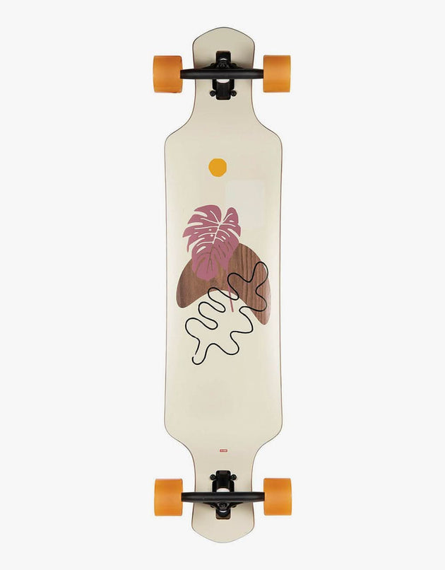 Globe Geminon 40 Rock Monstera Drop Through Longboard - 40" x 9.25"