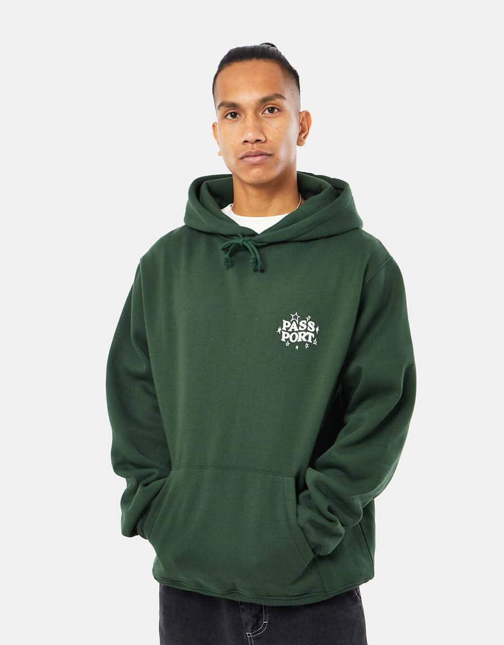 Pass Port Dumb~Luck Ladder Pullover Hoodie - Forest Green