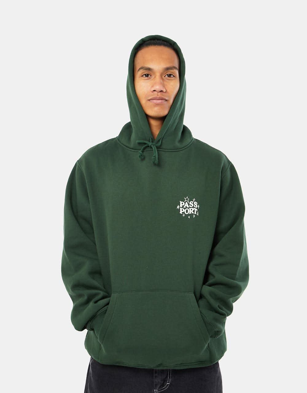 Pass Port Dumb~Luck Ladder Pullover Hoodie - Forest Green