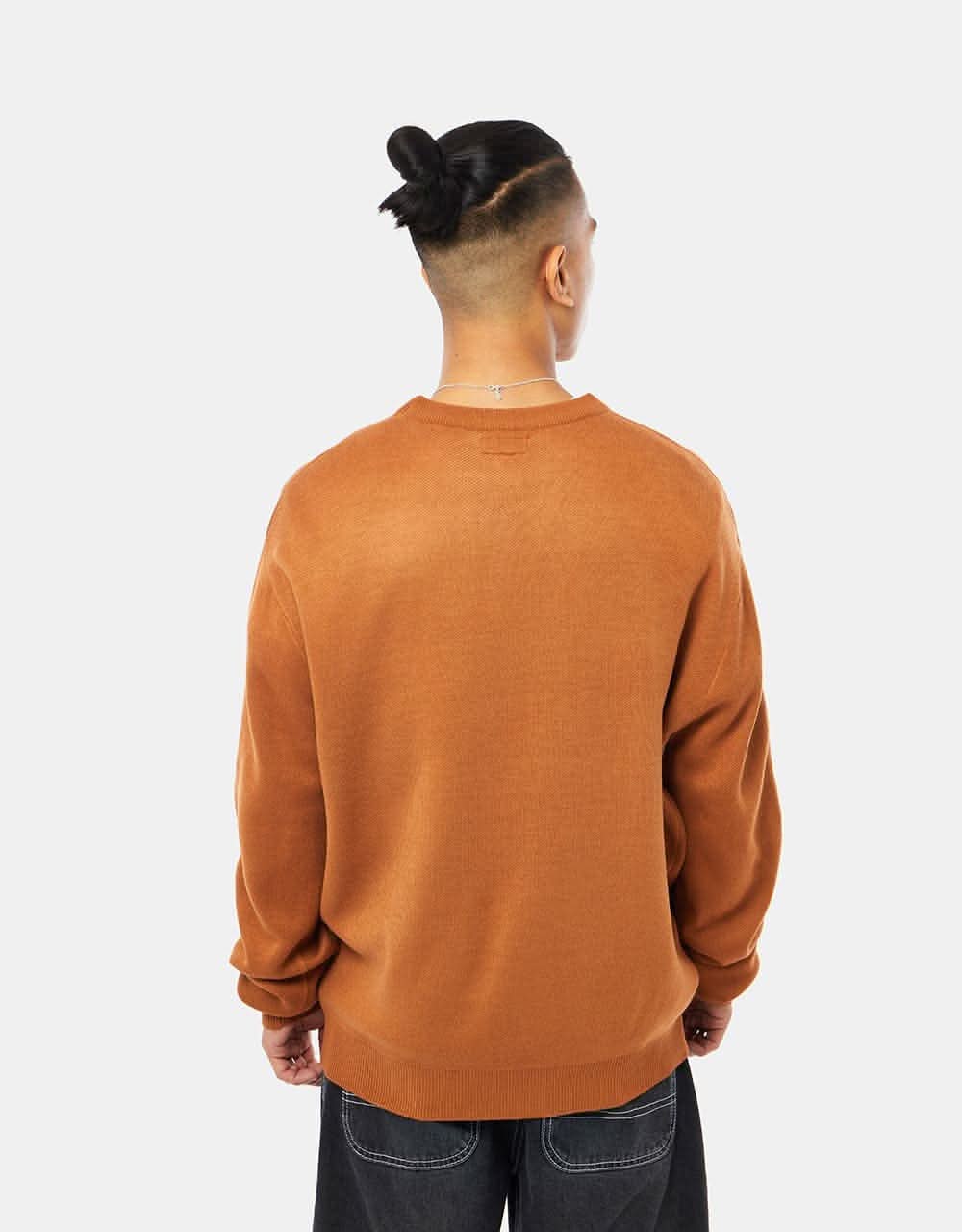 Pass Port Sham Knit Sweater - Rust