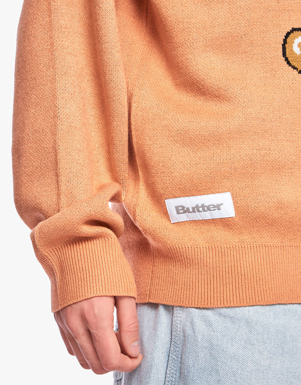 Butter Goods Cymbals Knit Sweater - Washed Peach