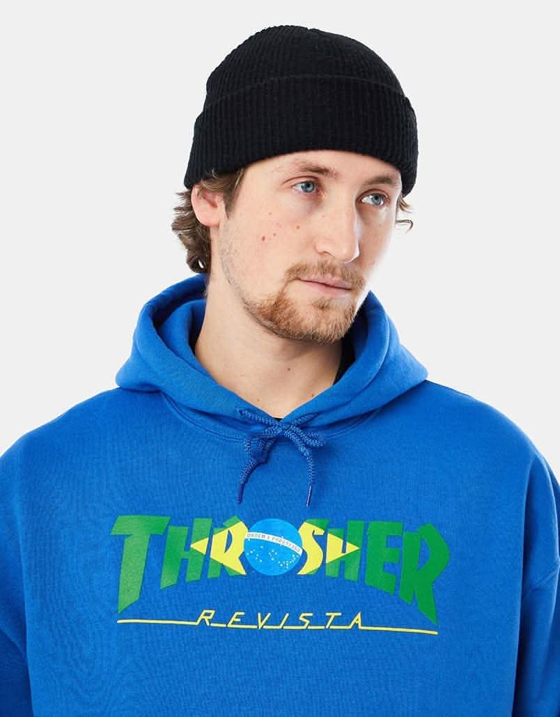 Thrasher Brazil Revista Pullover Hoodie - Royal