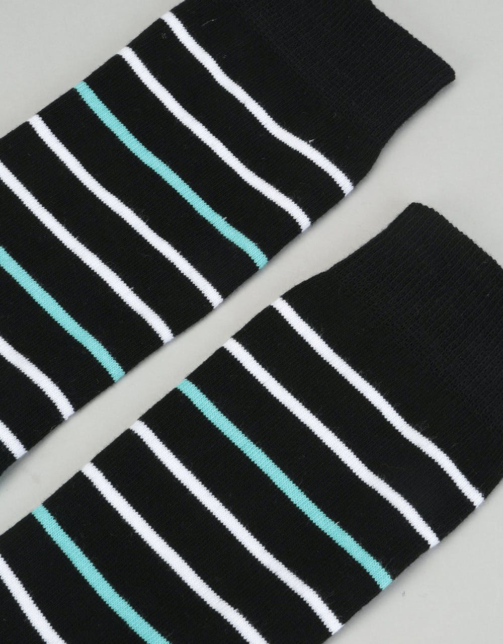 Route One Narrow Stripe Socks - Black/Blue