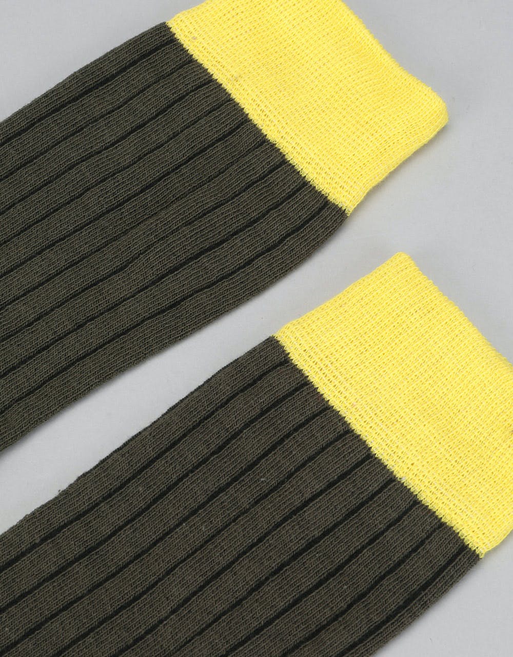 Route One Derby Socks - Brown/Yellow