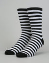 Route One Stripe Socks - Black/White