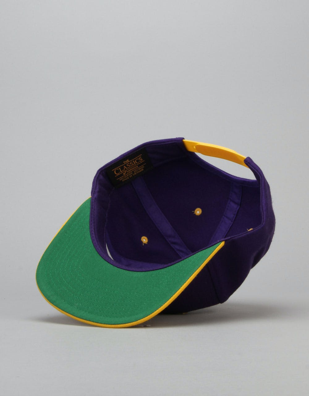 R1 Basics Two Tone Snapback Cap - Purple/Gold