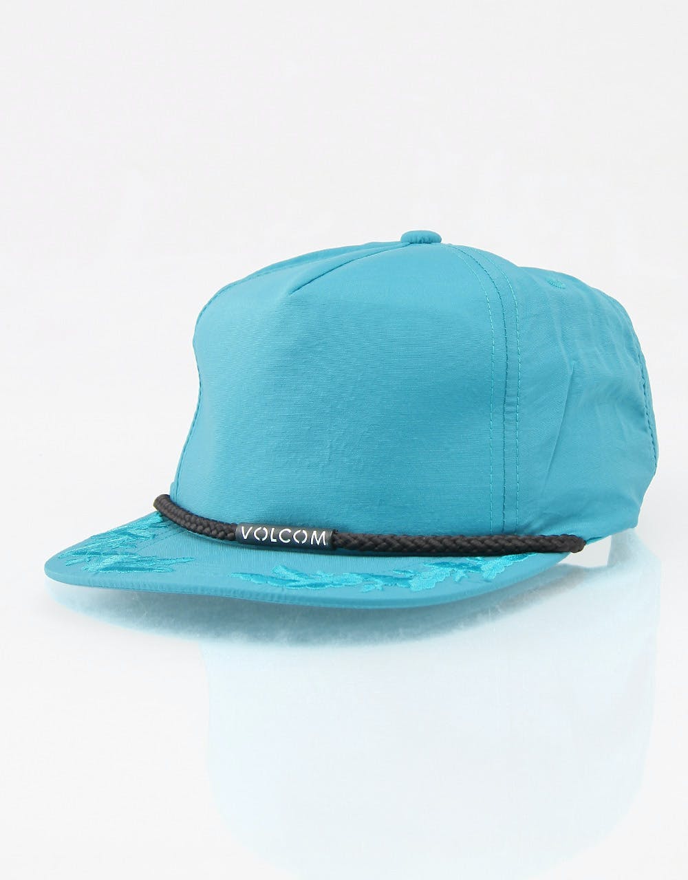 Volcom Quadurple Boogie Gold Snap Back Cap - Turquoise