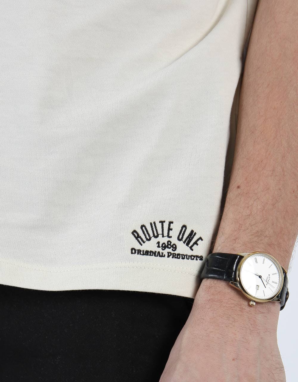 Route One Basic T-Shirt- Off White