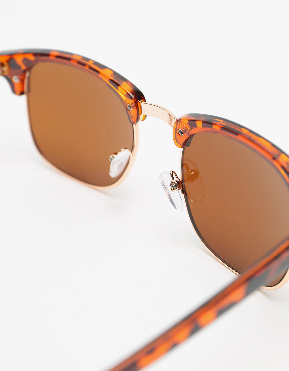 Route One Clubmaster Sunglasses - Tortoise