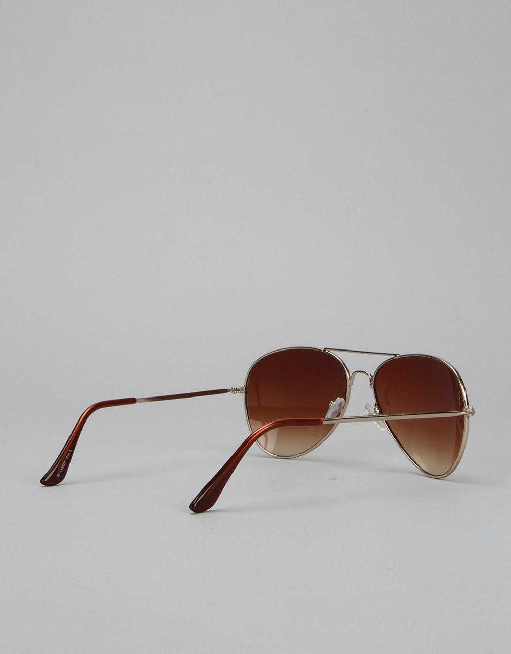 Route One Aviator Sunglasses - Gold/Brown