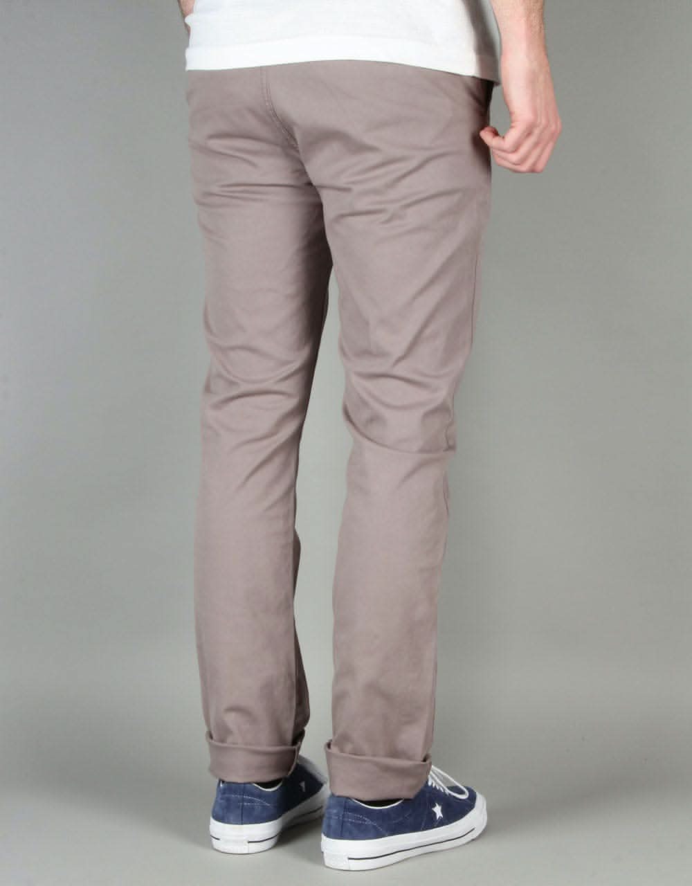 Route One Slim Fit Chinos - Grey