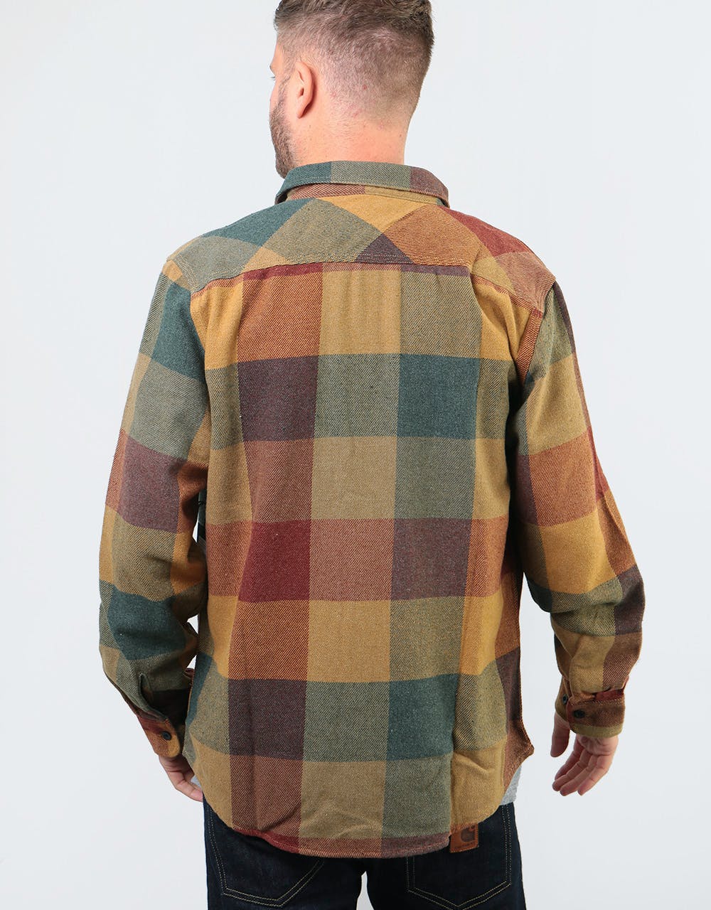Brixton Bowery L/S Flannel Shirt - Rust/Copper