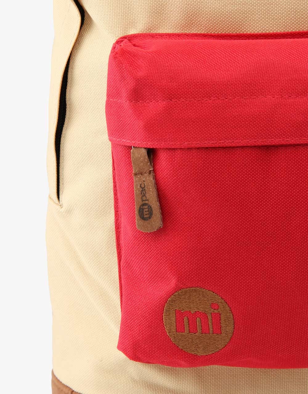 Mi-Pac Tonal Backpack - Beige/Red