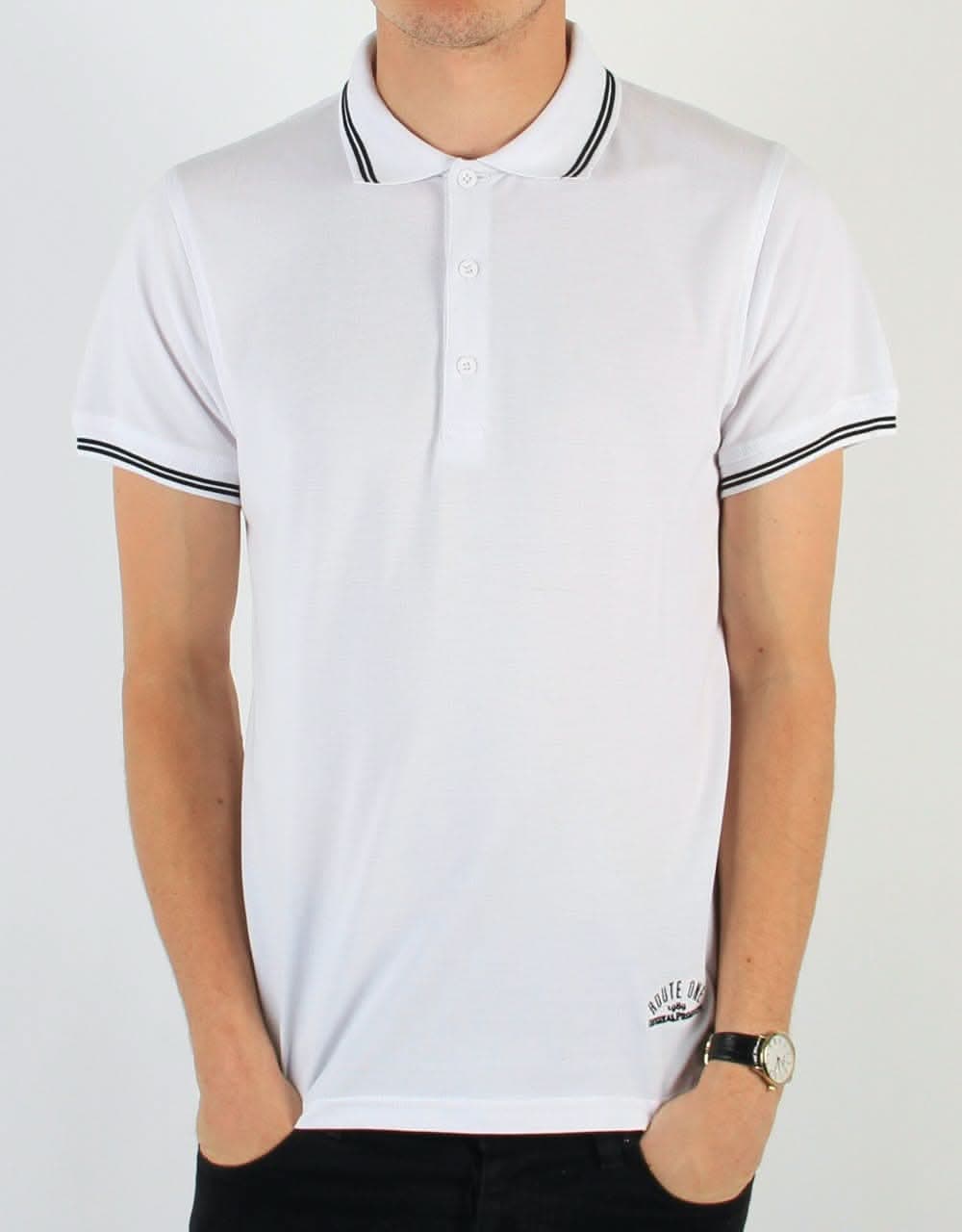 Route One Polo Shirt - White