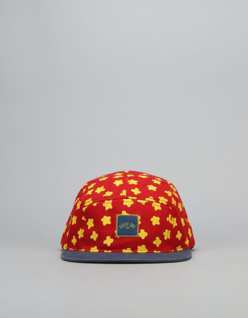 Route One Giggity 5 Panel Cap - Red/Yellow/Blue