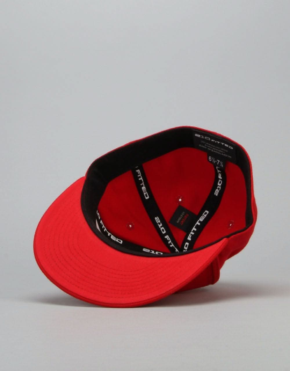 Route One Blank Fitted Cap - Red