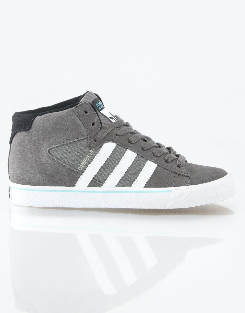 Adidas Campus Vulc Mid Skate Shoes - Cinder/White/Black