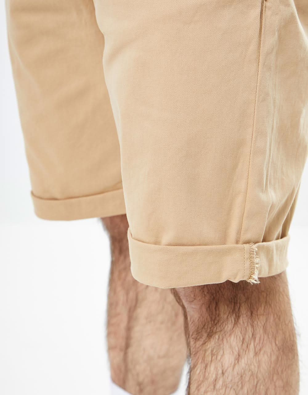 Route One Roll Up Chino Shorts - Khaki