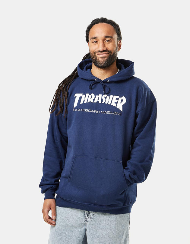 Thrasher Skate Mag Pullover Hoodie - Navy