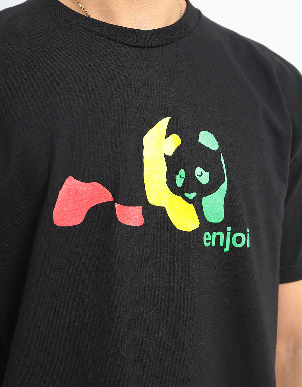 Enjoi Rasta Panda T-Shirt - Black