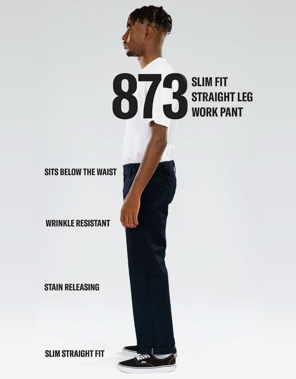 873 Straight Work Pant in Dark Navy