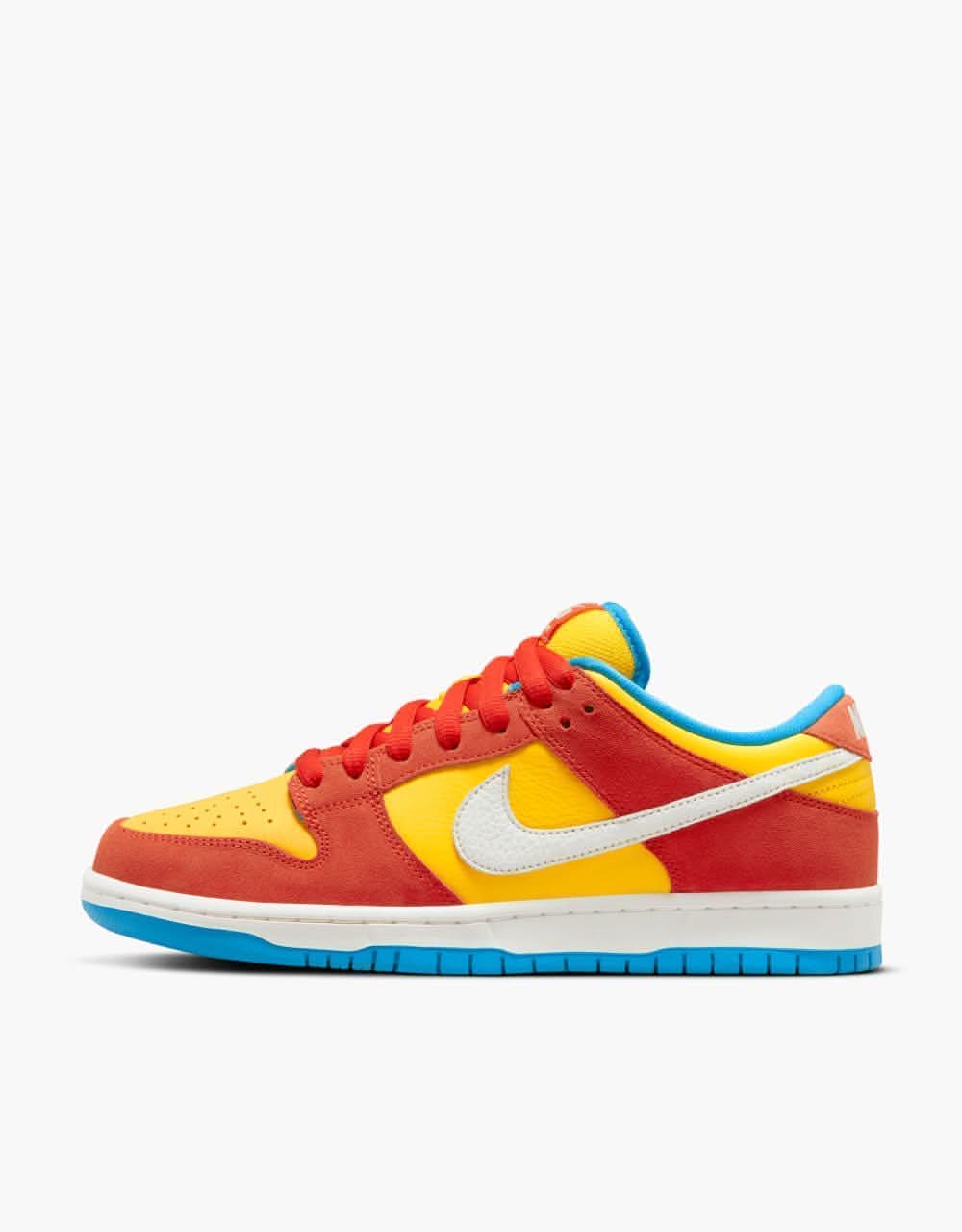 Nike SB 'Bart' Dunk Low Pro Skate Shoes - Habanero Red/White-Blue Hero